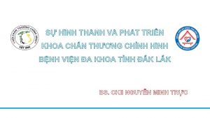 BS CKII NGUYN MINH TRC THNG TIN CHUNG