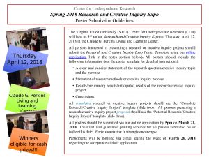 Center for Undergraduate Research Spring 2018 Research and