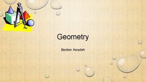 Geometry Badran Awadeh Content Area Math Grade Level