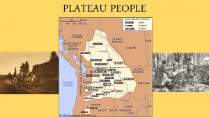 PLATEAU PEOPLE PLATEAU PEOPLE Lived East of Cascades