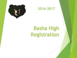 2016 2017 Basha High Registration Graduation Requirements Curriculum