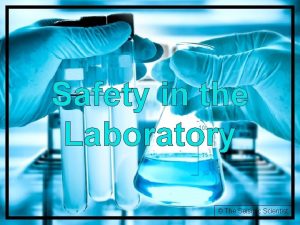 Safety in the Laboratory The Seismic Scientist Focusing