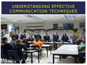 UNDERSTANDING EFFECTIVE COMMUNICATION TECHNIQUES COMMON CORE NEXT GENERATION