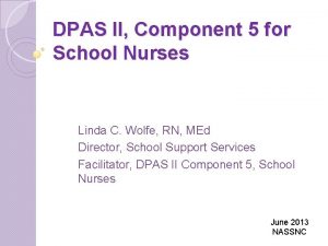 DPAS II Component 5 for School Nurses Linda