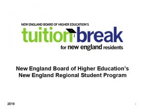 New England Board of Higher Educations New England