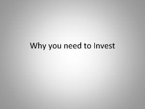 Why you need to Invest Youve probably heard