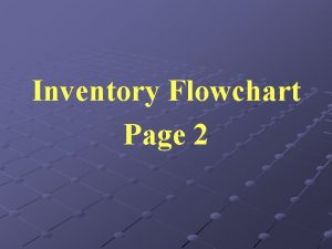 Inventory Flowchart Page 2 Step 1 Receipt of