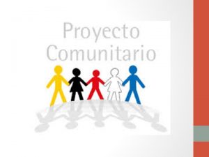 Cronograma Proyecto Comunitario OCTUBRE Presentacin Proyecto Comunitario NOVIEMBRE