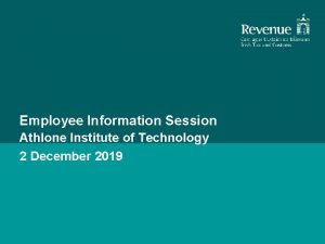 Employee Information Session Athlone Institute of Technology 2