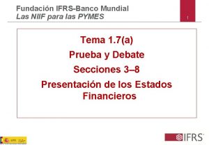 Fundacin IFRSBanco Mundial Las NIIF para las PYMES