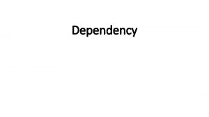 Dependency Recap Reduction Data dependencies across loop iterations