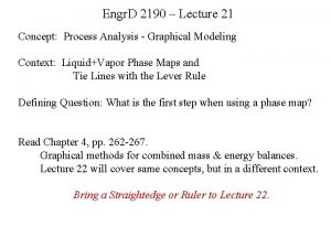 Engr D 2190 Lecture 21 Concept Process Analysis