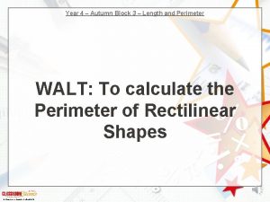 Year 4 Autumn Block 3 Length and Perimeter