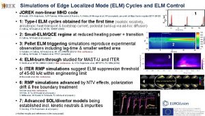 Simulations of Edge Localized Mode ELM Cycles and