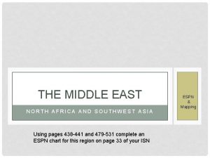 THE MIDDLE EAST NORTH AFRICA AND SOUTHWEST ASIA