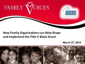 How Family Organizations can Help Shape and Implement