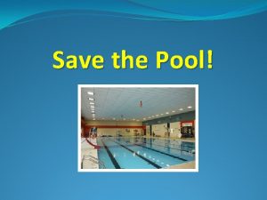 Save the Pool Save the Pool Brennan Finley