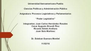 Universidad Iberoamericana Puebla Ciencias Polticas y Administracin Pblica