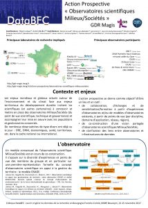 Action Prospective Observatoires scientifiques MilieuxSocits GDR Magis Coordinateurs