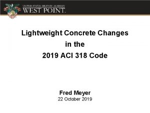 Lightweight Concrete Changes in the 2019 ACI 318