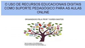 O USO DE RECURSOS EDUCACIONAIS DIGITAIS COMO SUPORTE