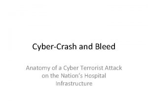 CyberCrash and Bleed Anatomy of a Cyber Terrorist