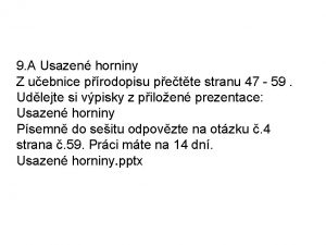 9 A Usazen horniny Z uebnice prodopisu pette