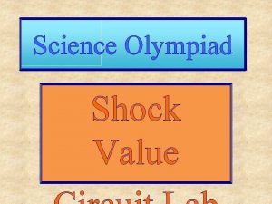 Science Olympiad Shock Value Activities involving basic understanding