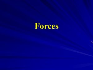 Forces What is a Force Force a push