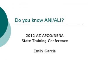 Do you know ANIALI 2012 AZ APCONENA State