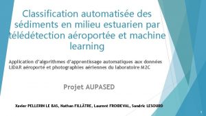 Classification automatise des sdiments en milieu estuarien par