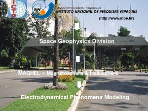 http www inpe br Space Geophysics Division MAGHEL