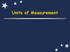 Units of Measurement Drill 7 932014 Write drill