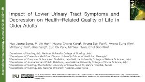 International Neurourology Journal 2012 16 132 138 Impact