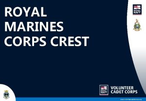 ROYAL MARINES CORPS CREST www volunteercadetcorps org ROYAL