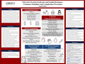 Polycystic Ovarian Syndrome and Insulin Resistance Treatment Modalities