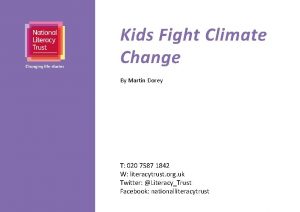 Kids Fight Climate Change By Martin Dorey T