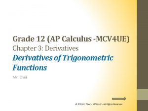 Grade 12 AP Calculus MCV 4 UE Chapter