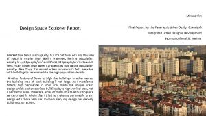 Minseo Kim Design Space Explorer Report Final Report