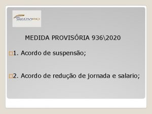 MEDIDA PROVISRIA 9362020 1 Acordo de suspenso 2