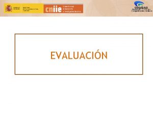 EVALUACIN Integracin curricular de las CCBB Nivel 1