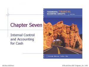 Chapter Seven Internal Control and Accounting for Cash