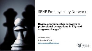 SRHE Employability Network Degree apprenticeship pathways to professional