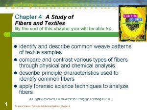 Chapter 4 A Study of Fibers and Textiles
