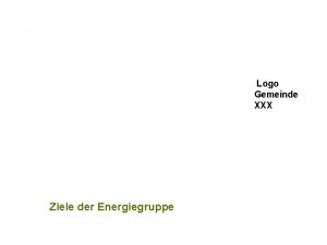 Logo Gemeinde XXX Ziele der Energiegruppe MOVE Ziele