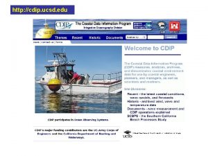 http cdip ucsd edu CDIP buoy locations Over