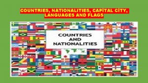 COUNTRIES NATIONALITIES CAPTAL CTY LANGUAGES AND FLAGS AUSTRALIA