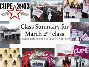 Class Summary for March 2 nd class class