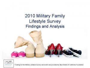 2010 Military Family Lifestyle Survey Findings and Analysis