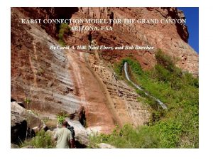 KARST CONNECTION MODEL FOR THE GRAND CANYON ARIZONA